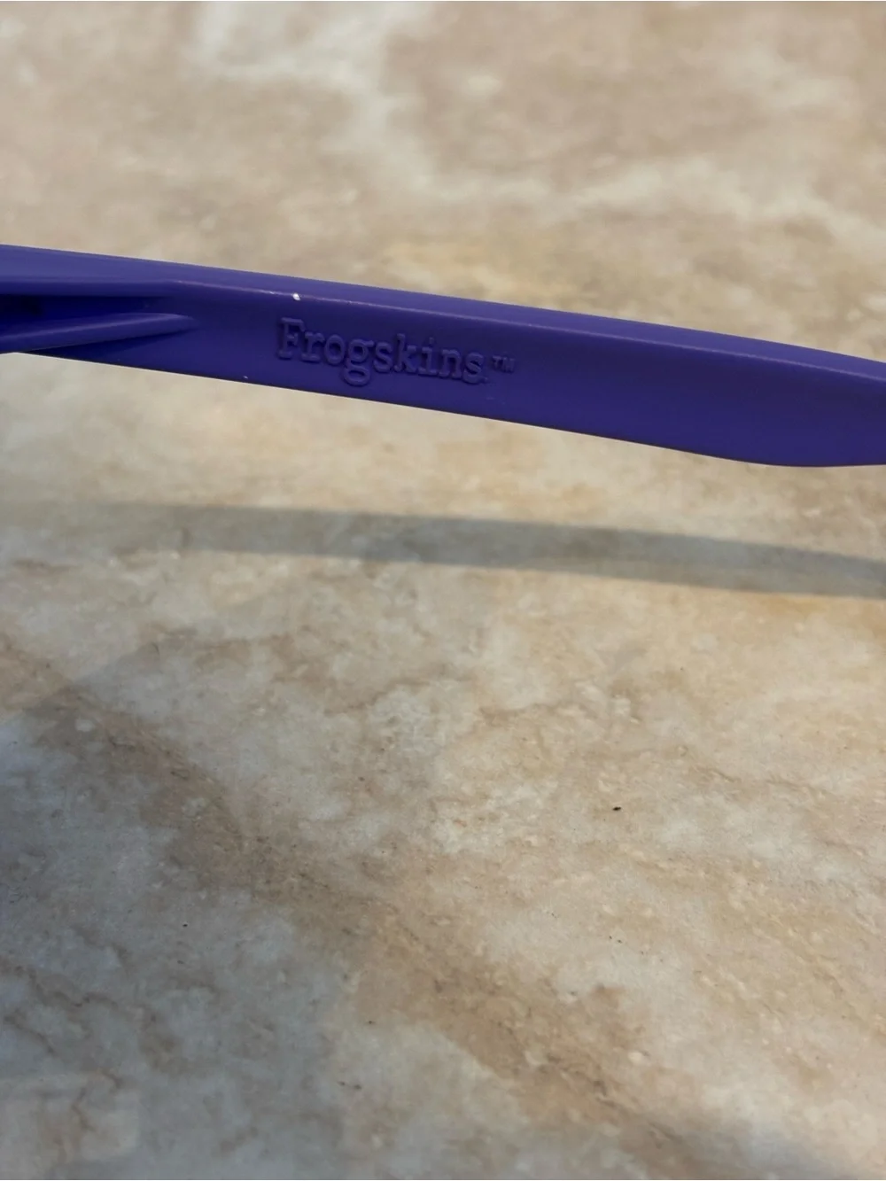 Oakley Frogskins Purple Frame Sunglasses with Red-Orange Mirrored Lenses